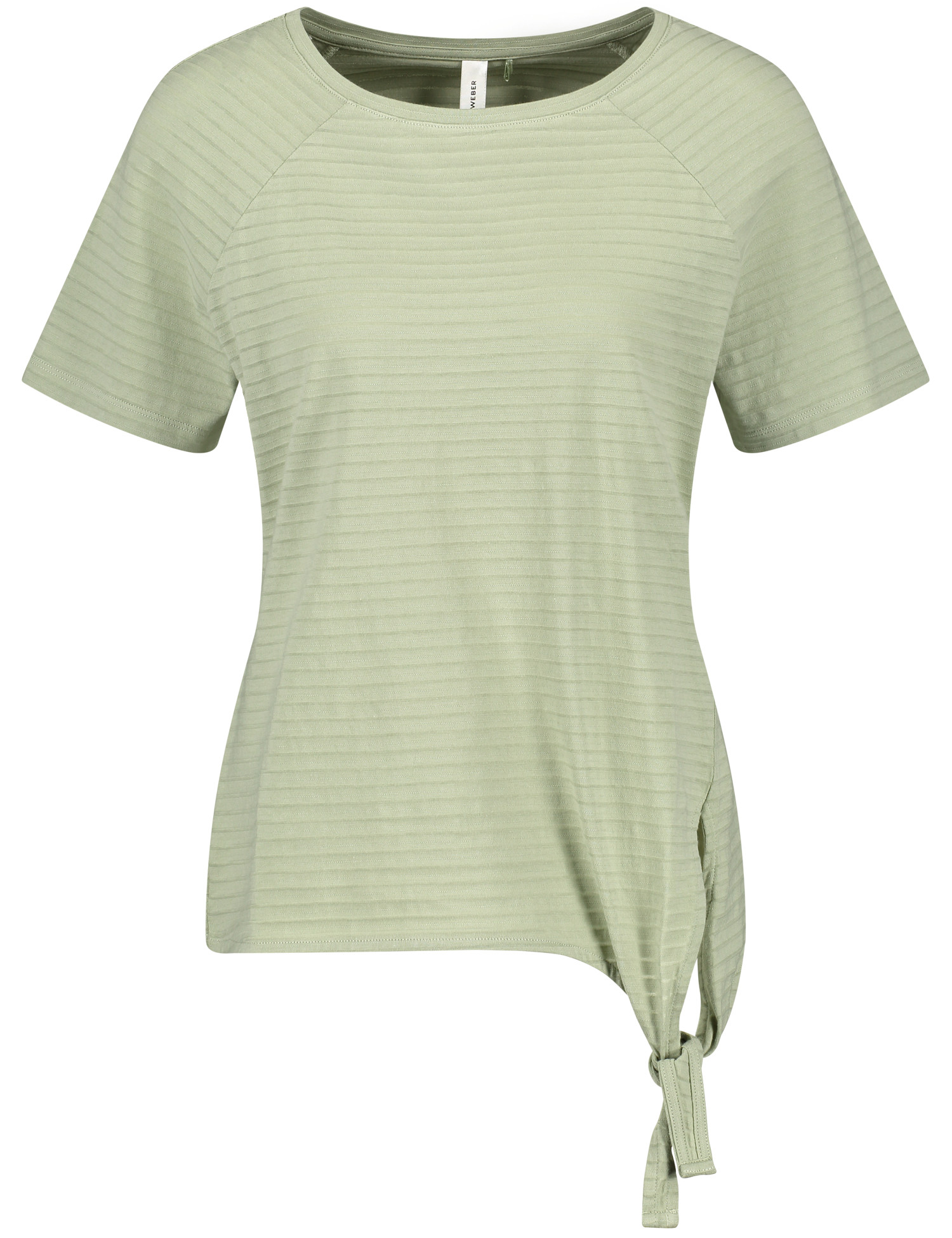 Baumwoll-Shirt mit Knotendetail