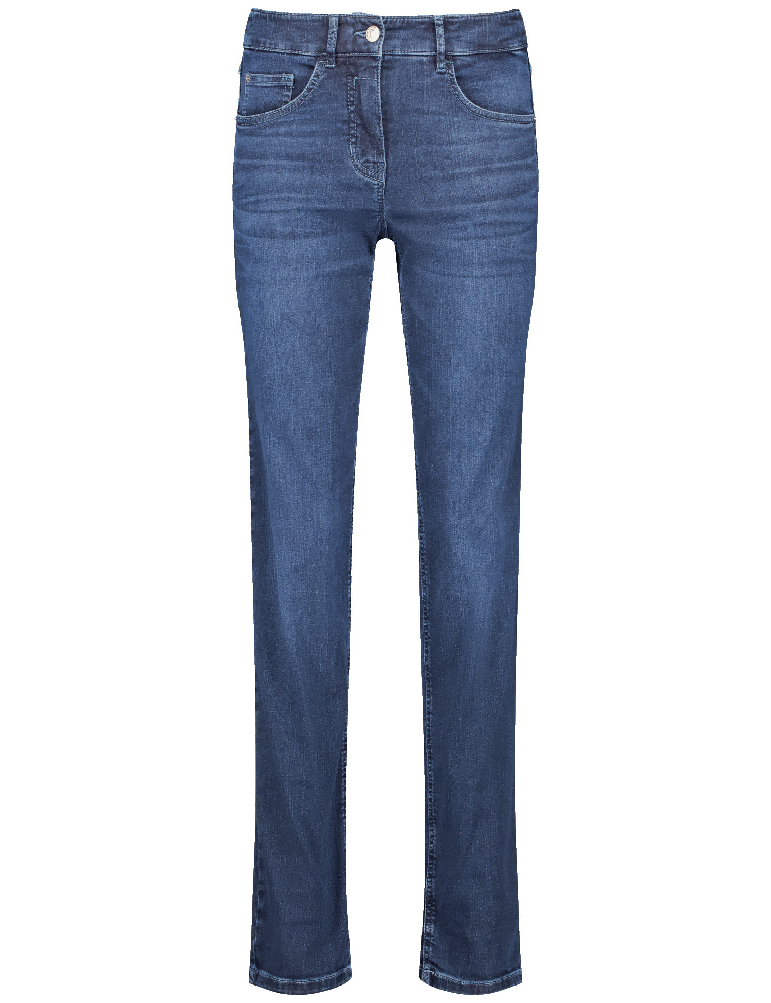 Damen-Jeans mit leicht ausgestelltem Bein aus Baumwoll-Mix