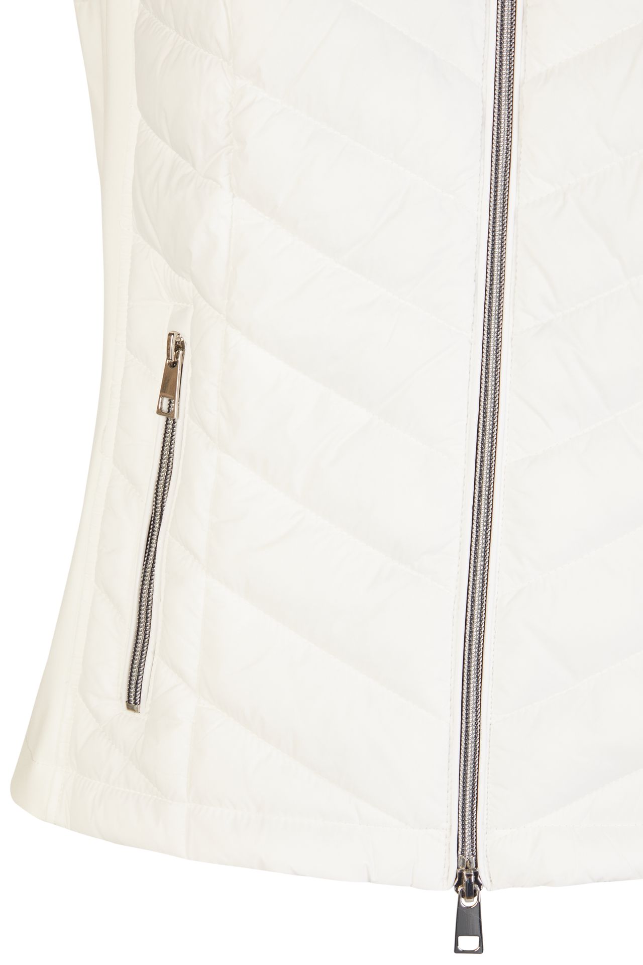 sportive gesteppte Outdoor-Weste mit Kapuze