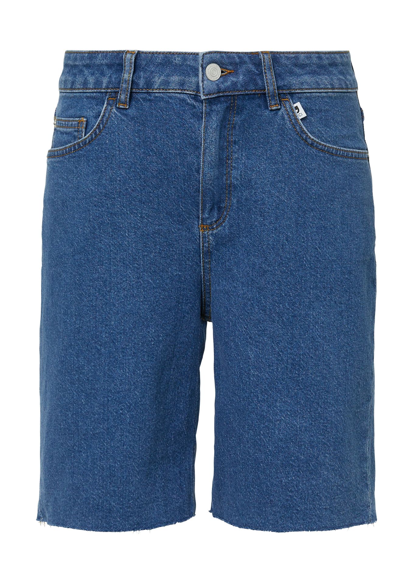 modisch abgeschnittene Jeans-Bermuda