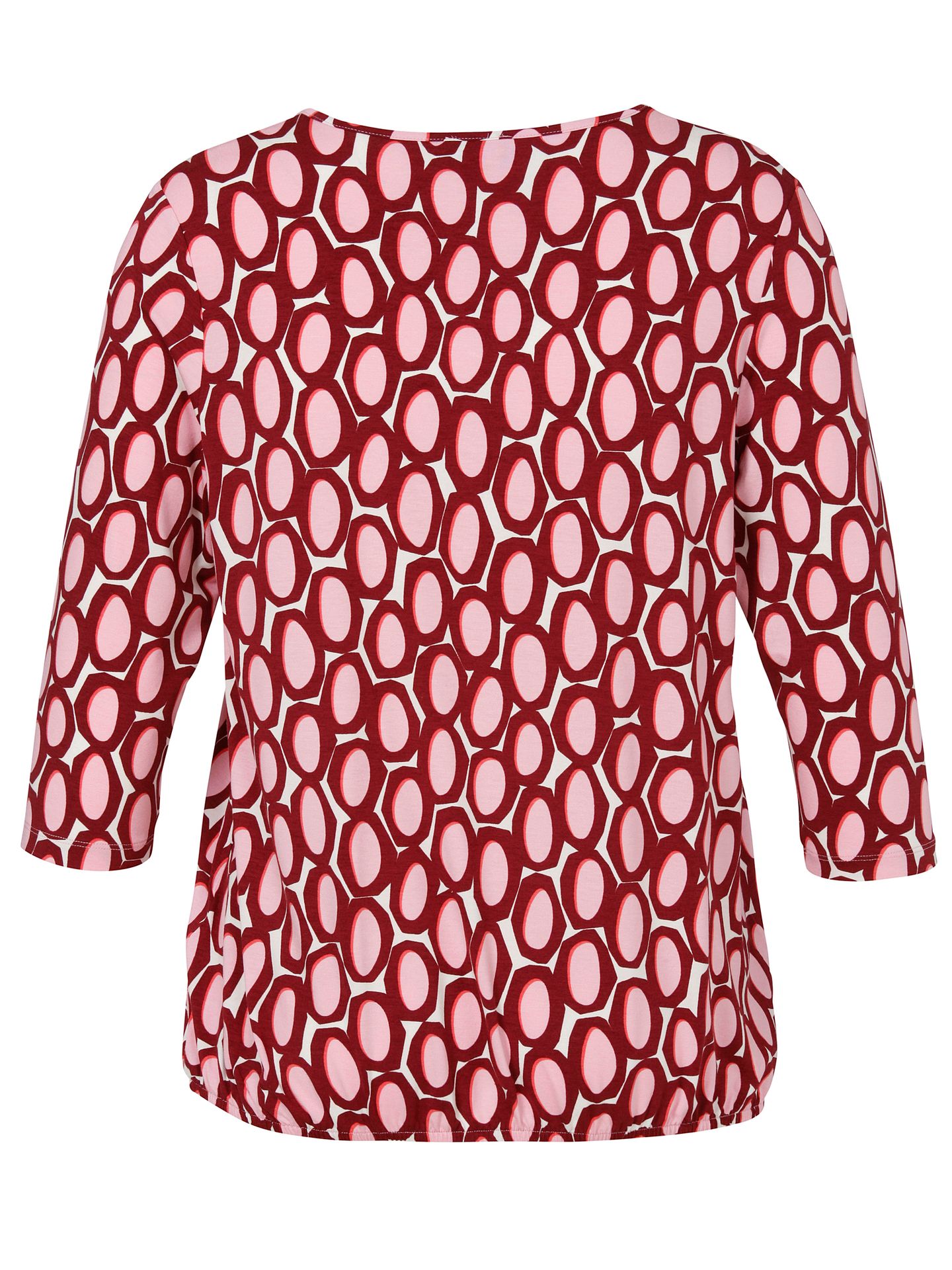 3/4-Arm-Shirt mit graphischem Druck aus Viskose-Jersey