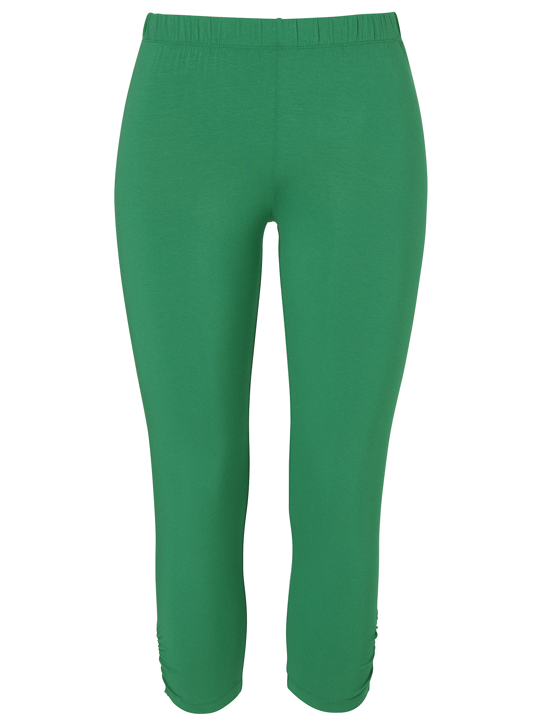 uni Leggings aus Viskose-Jersey mit Raffung am Bein