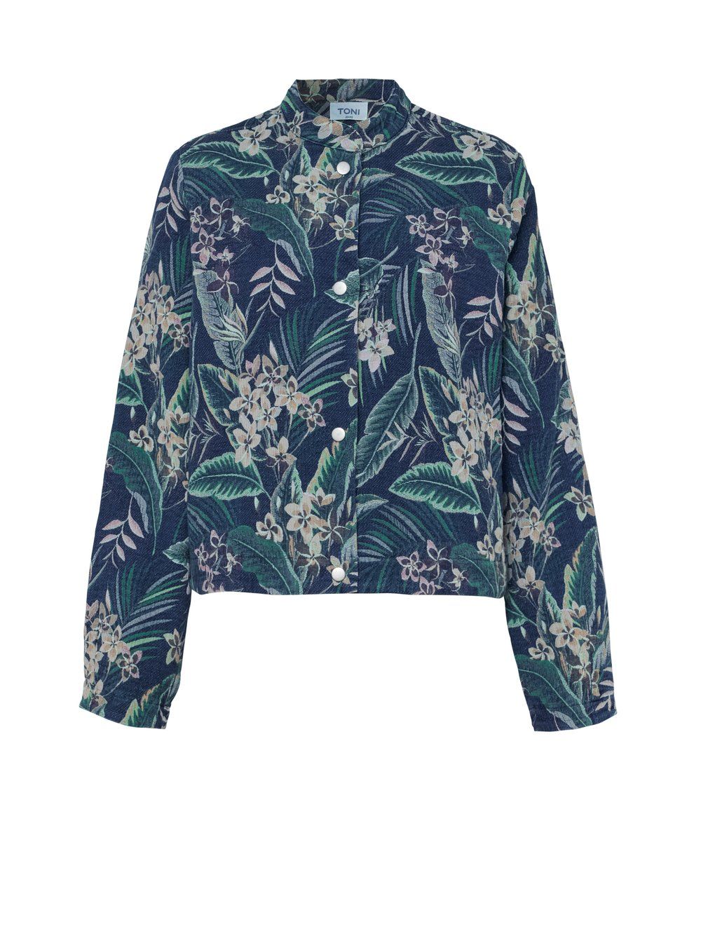 Blouson-Jacke "Jara LA" mit Allover-Jacquard-Muster aus Baumwoll-Mix