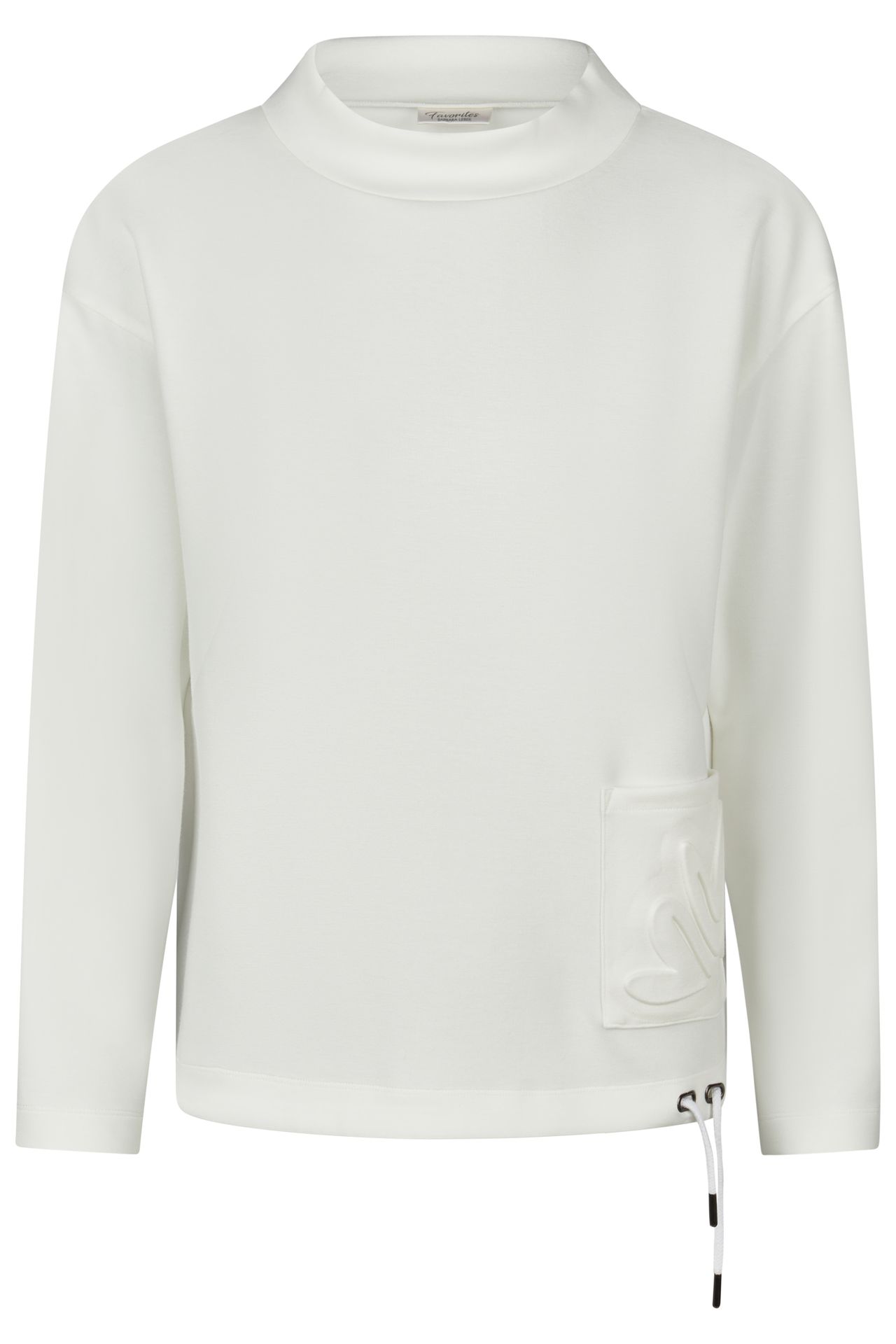 Sweatshirt mit aufgesetzter Tasche aus Viskose-Mix