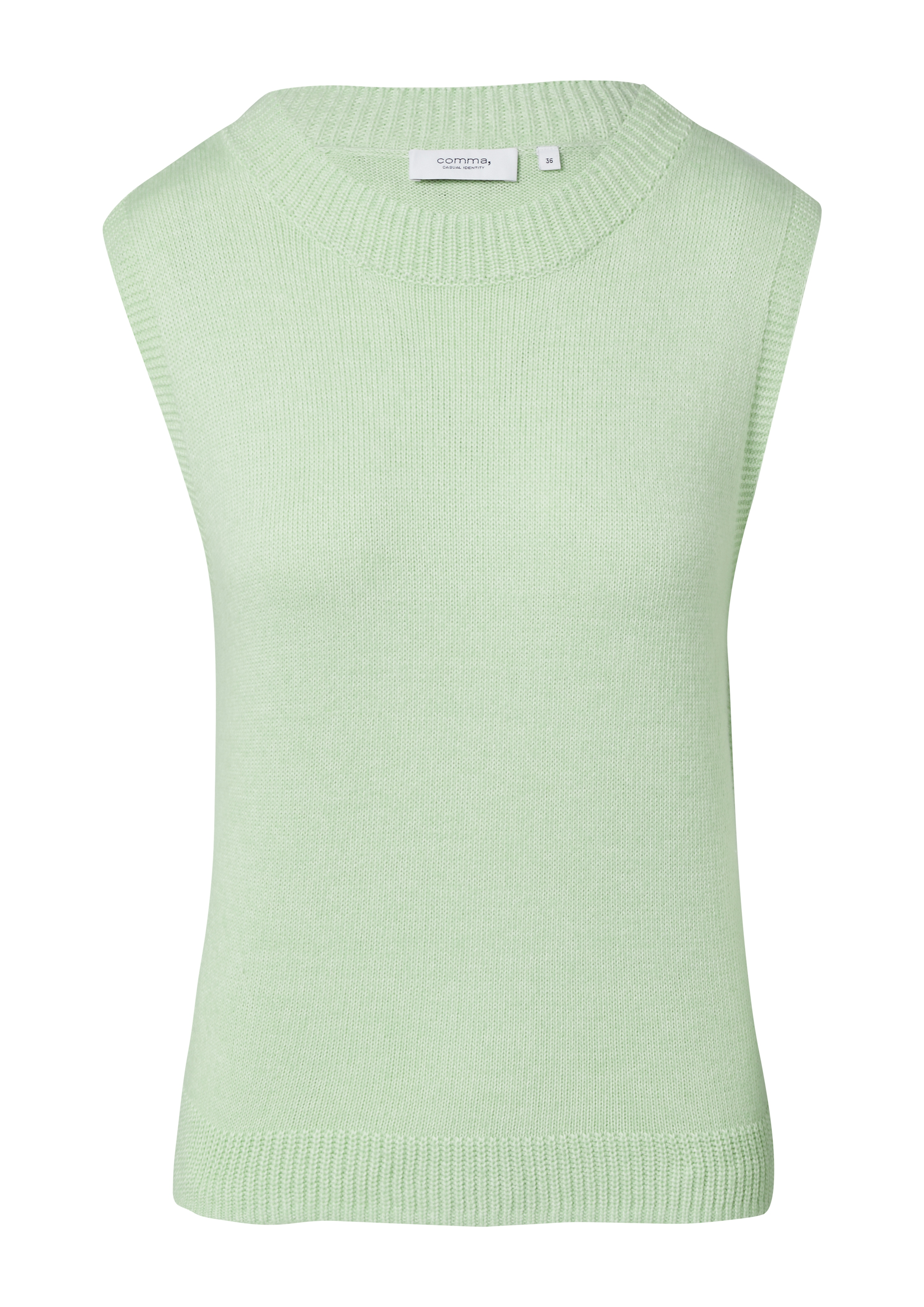uni Strickpullunder aus Baumwoll-Flausch