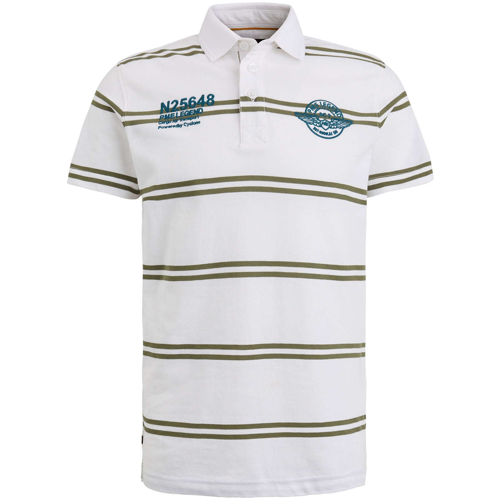 Short sleeve polo Rugby stripe pique