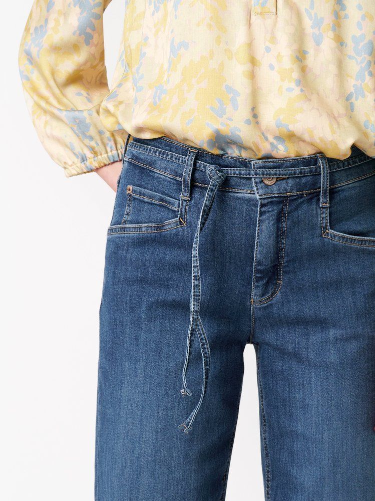 Damen-Jeans "Liv Straight" mit Bindeband