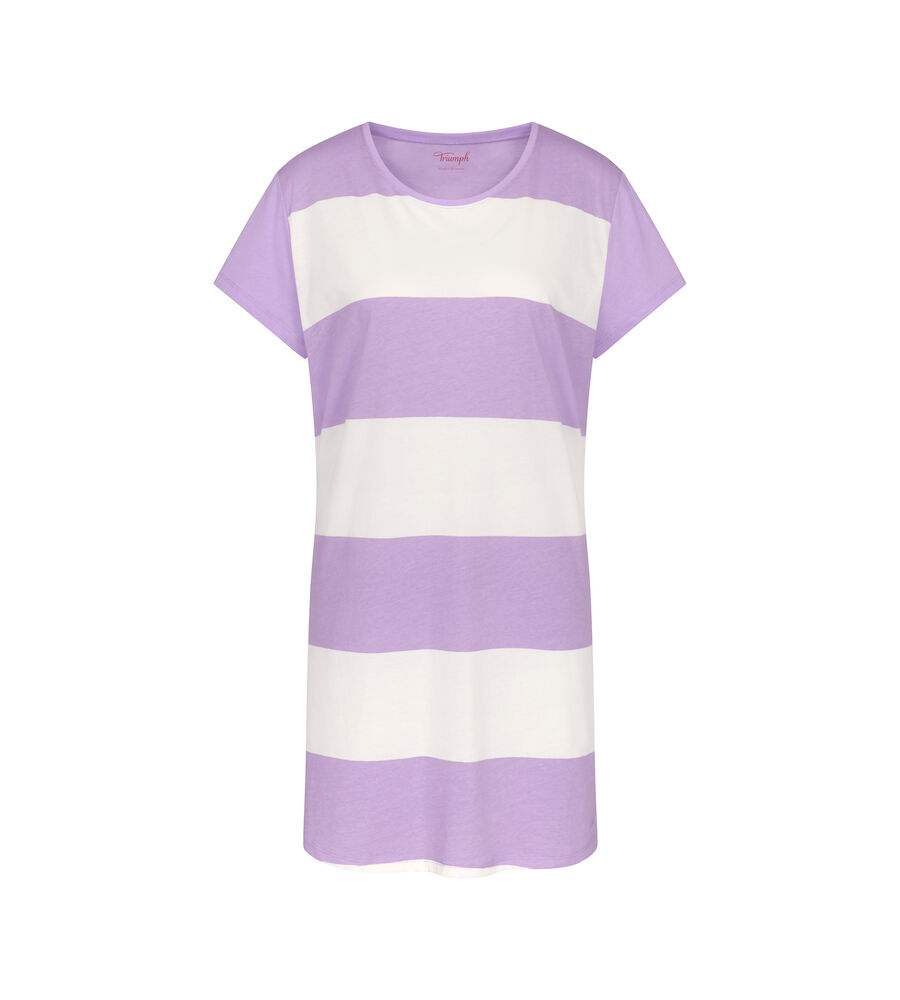 Sleepshirt aus reiner Baumwolle mit Block-Ringel