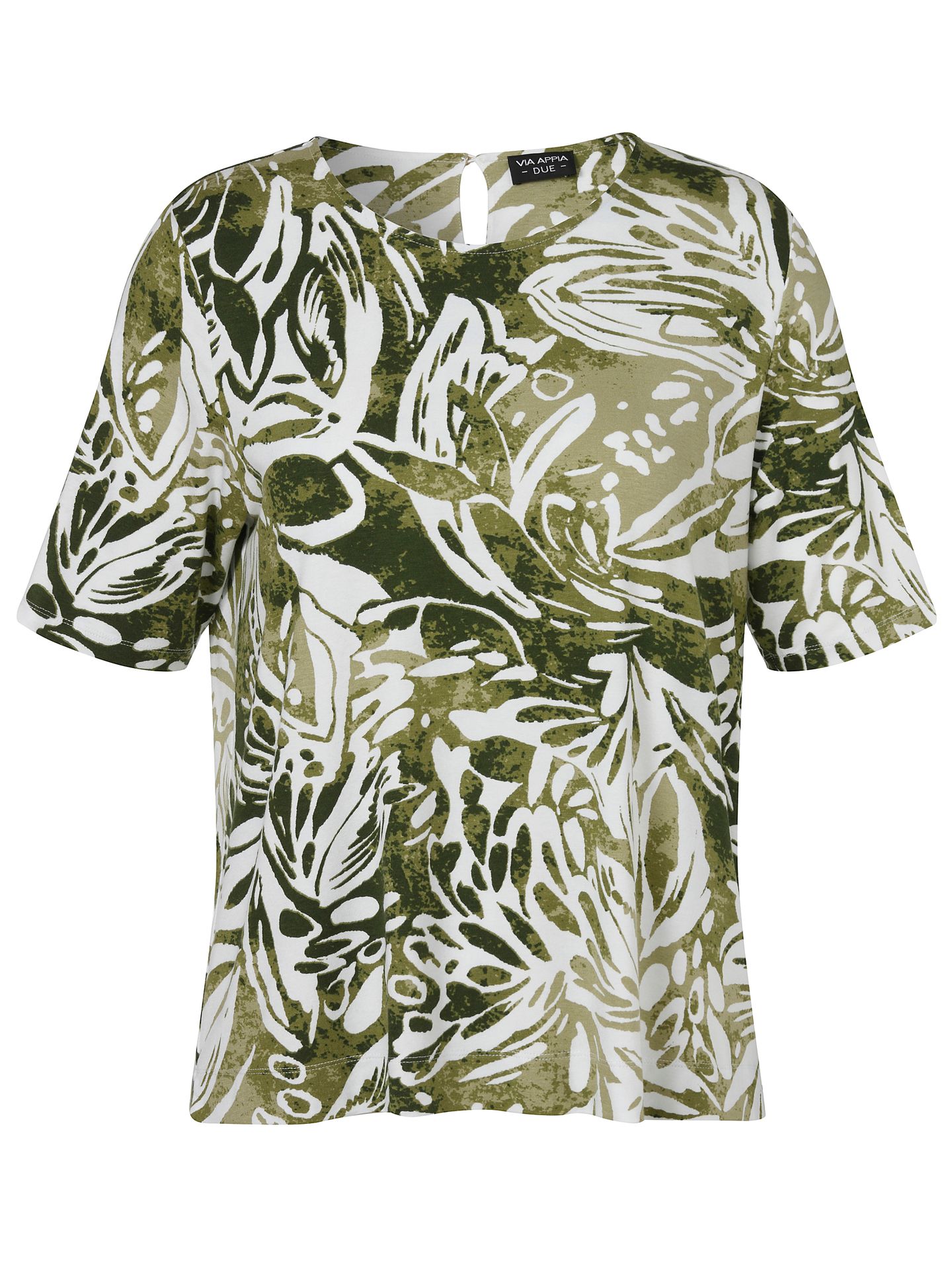Allover-Print-T-Shirt aus Viskose