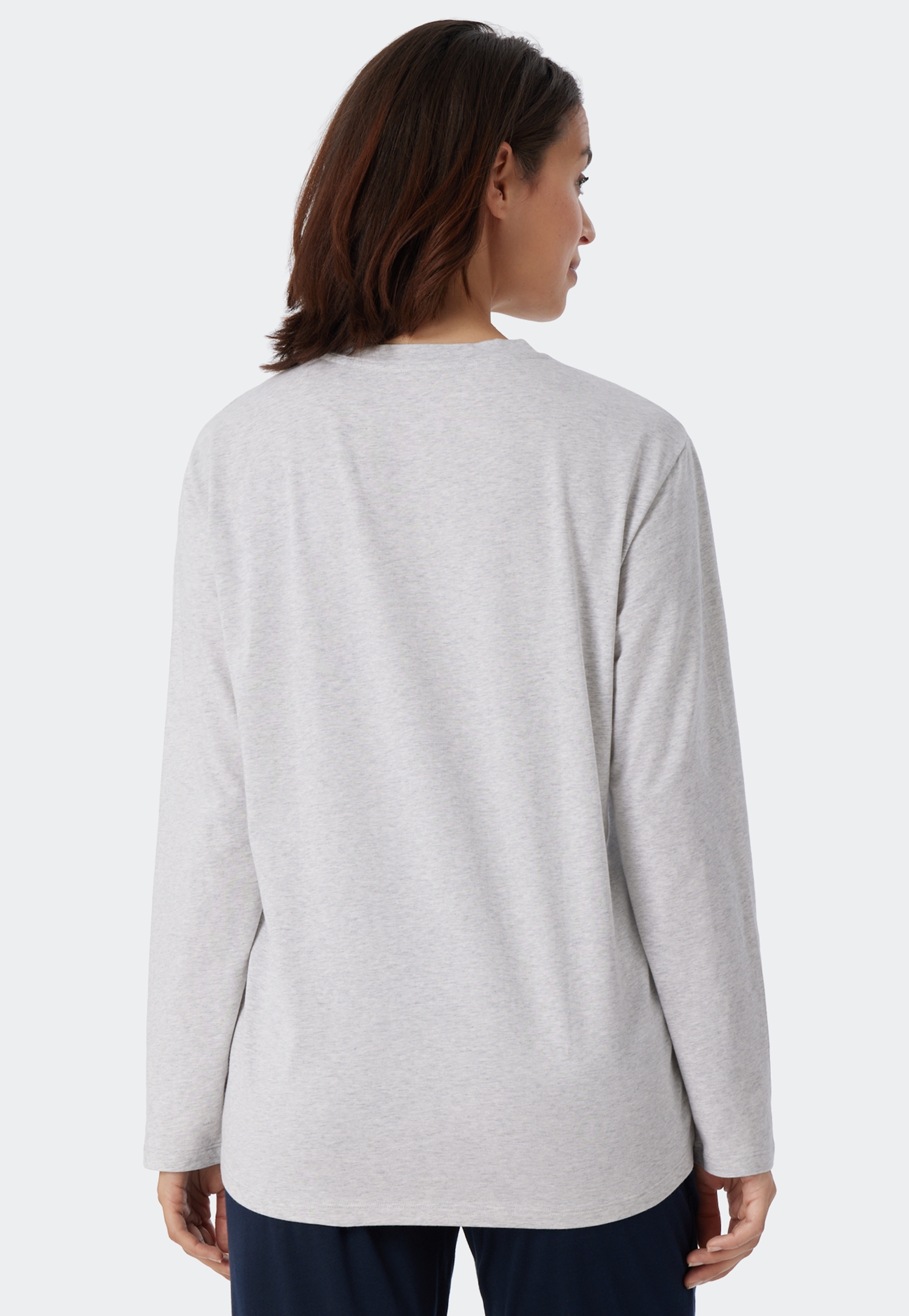 Damen-Night-Langarmshirt aus Baumwolle "Mix&Relax"