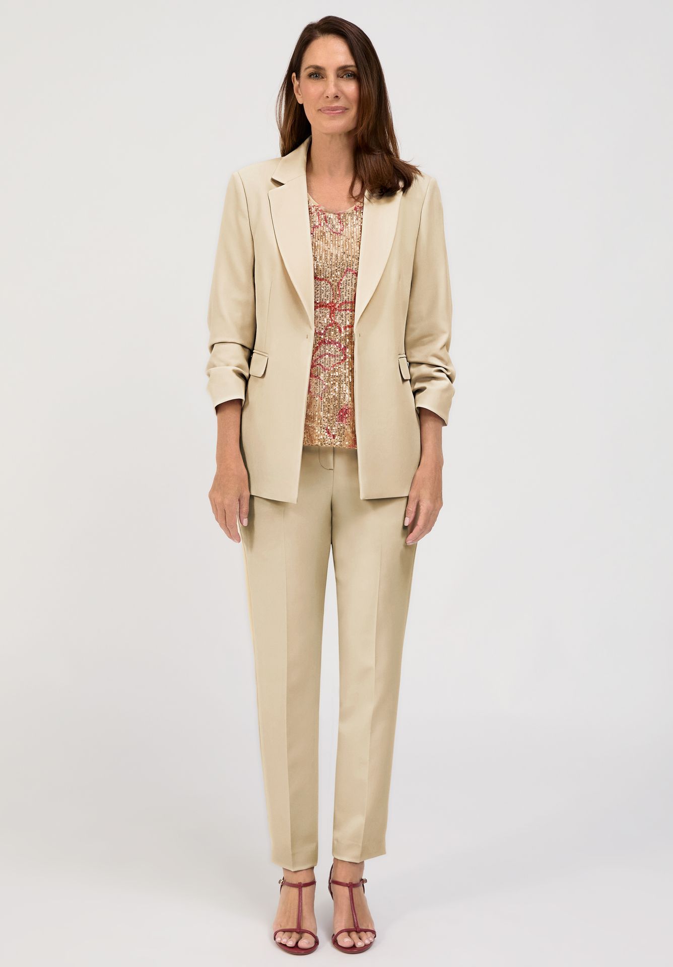 gepflegte Stretch-Hose "SIENA" mit schmalem Bein
