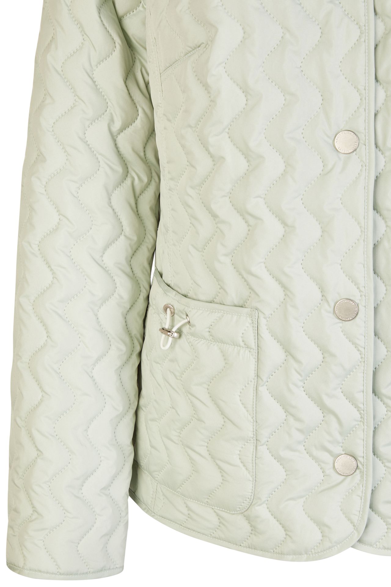 kurze leichte Wendesteppjacke mit Druckknöpfe