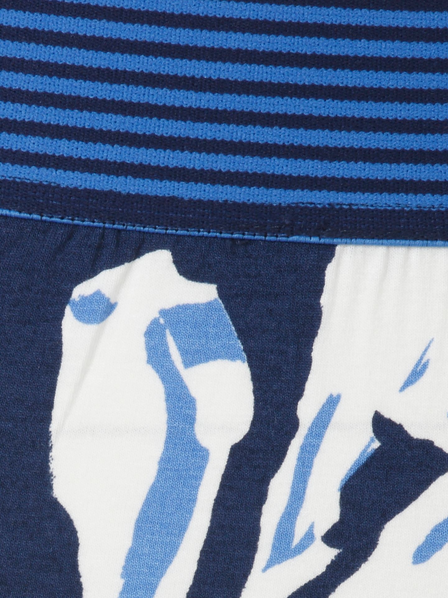 Culotte mit groß-floralem Print aus Viskose mit Schlupfbund