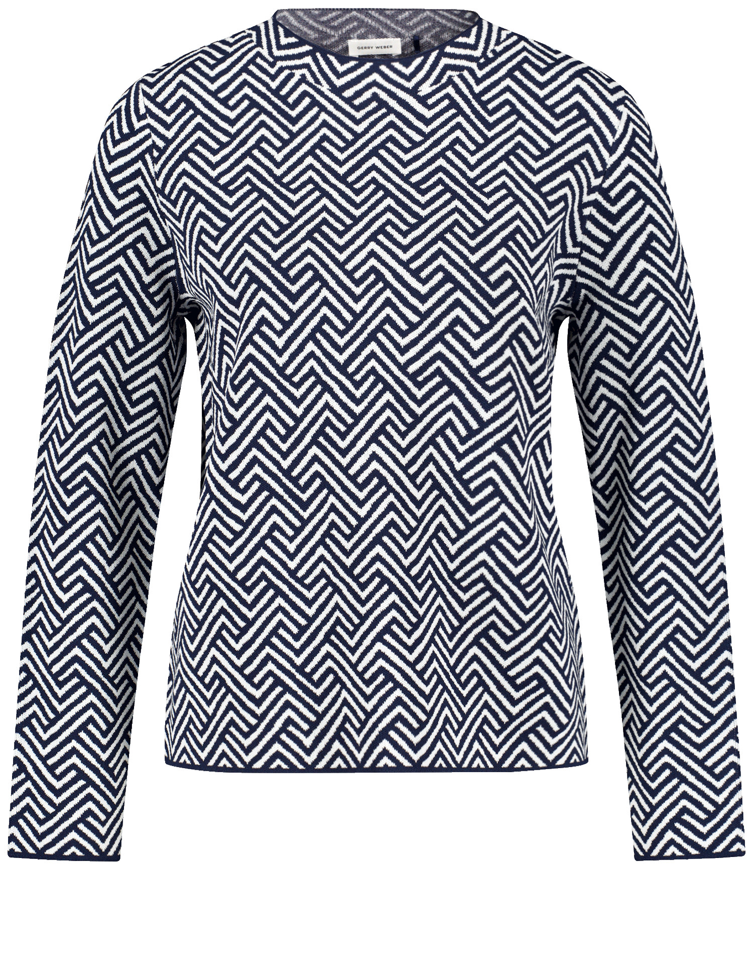 Viskose-Pullover im Jacquarddessin