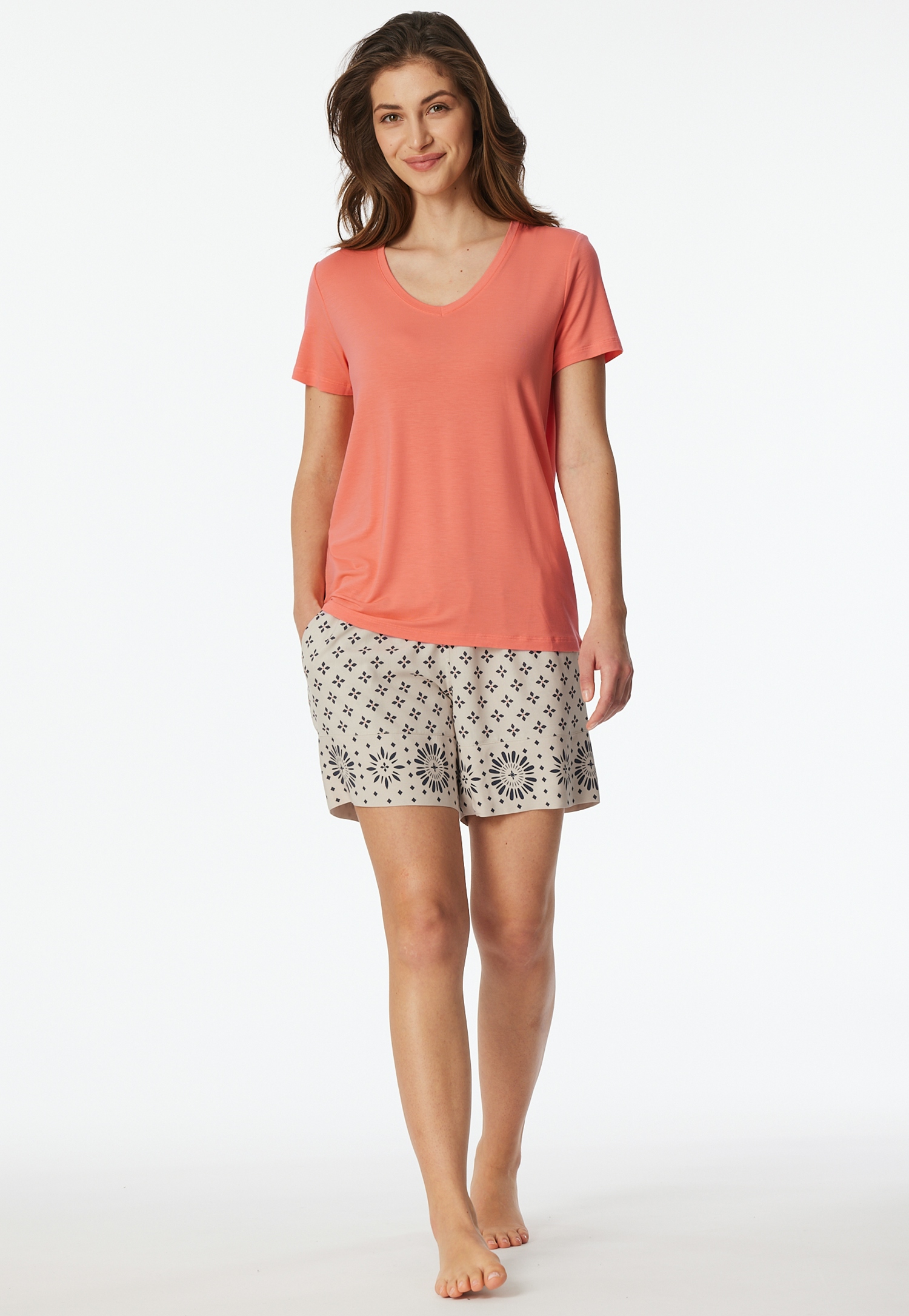 uni Damen-Schlaf-T-Shirt aus Modal