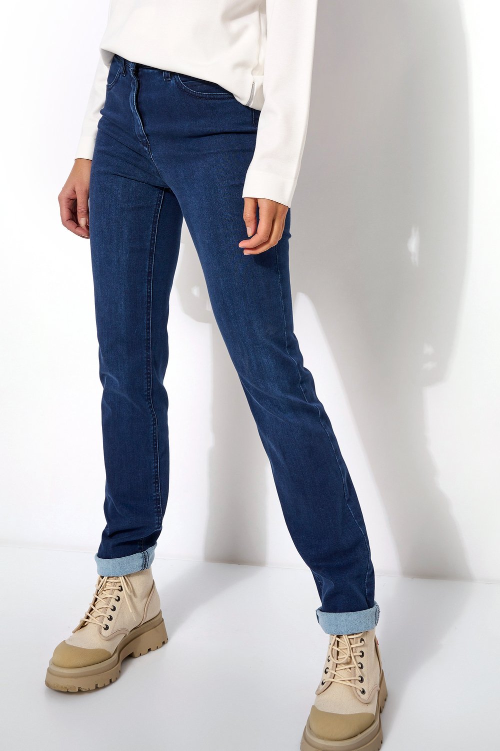 Damen-Jeans "be loved" in Warm Up Denim