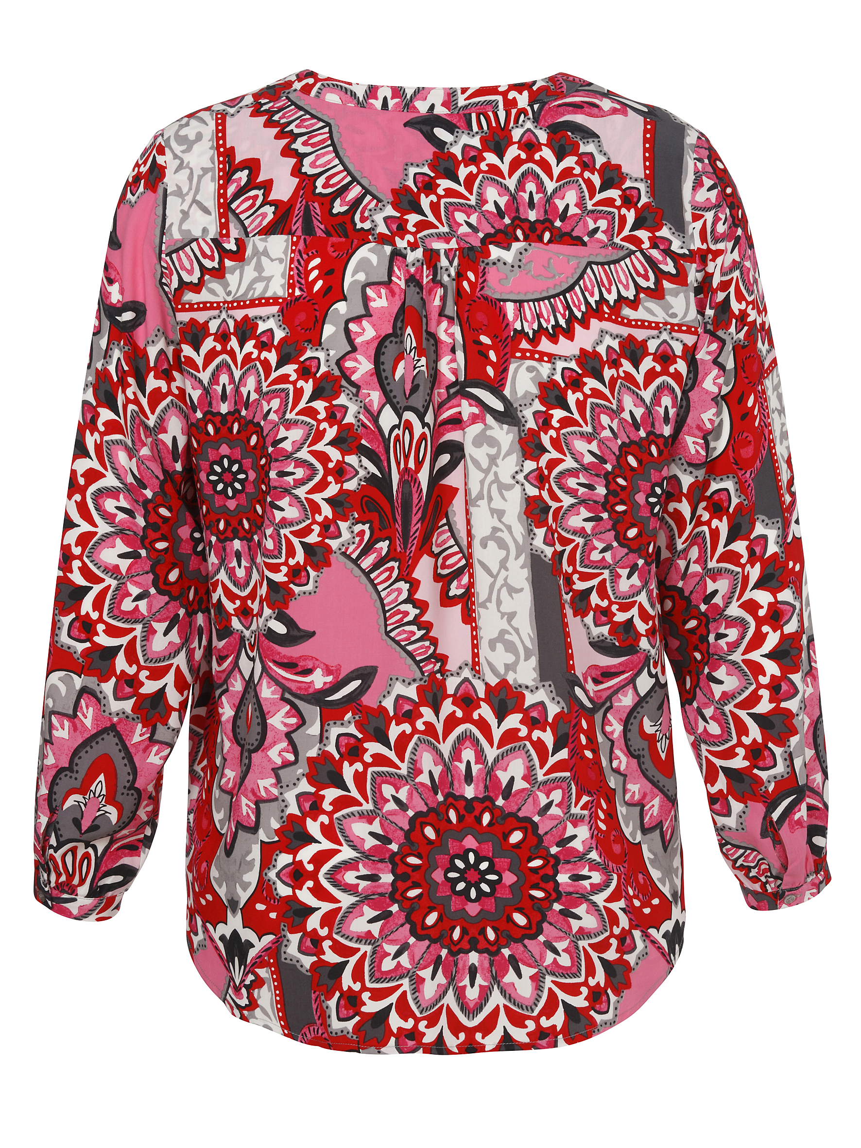 Allover-Print-Bluse aus reiner Viskose