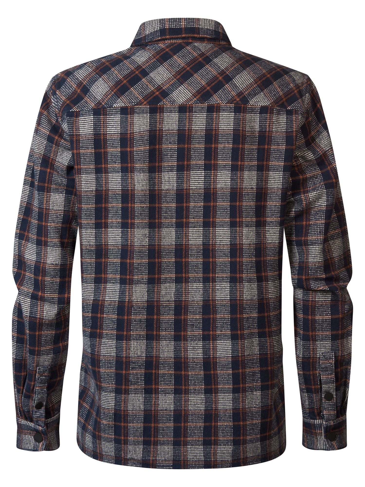 Men Shirt Long Sleeve Check