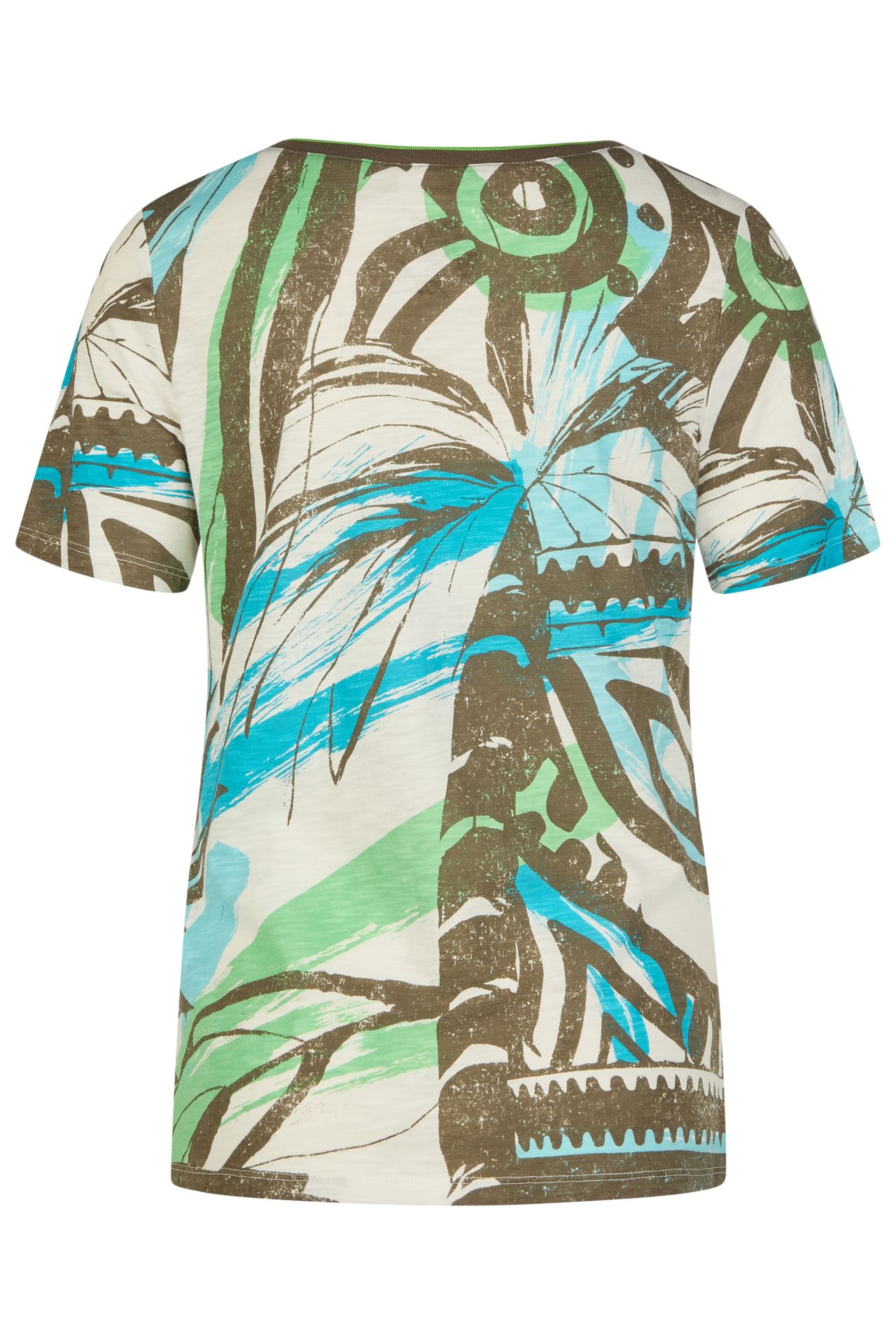 Allover-Print-T-Shirts aus Baumwoll-Modal