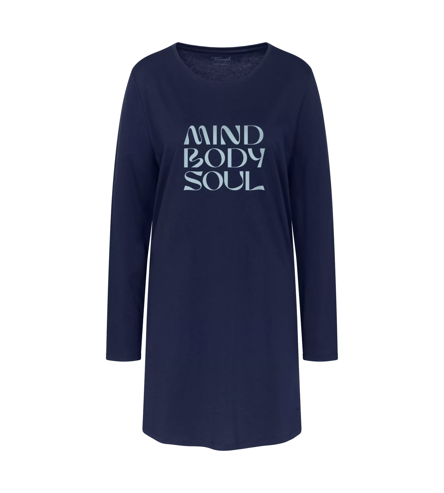 Sleepshirt aus der "Lounge-Me-Cotton-Serie" mit platziertem Wording-Druck