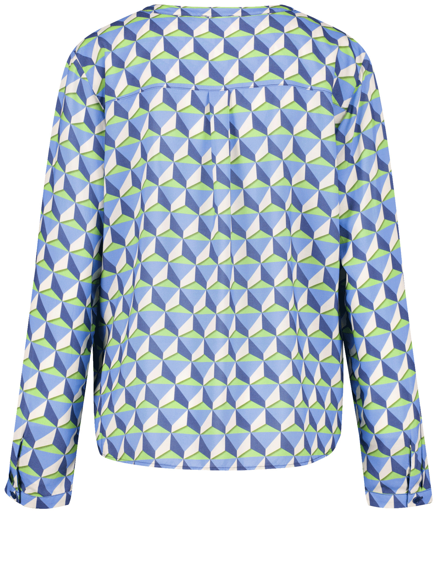 Tunika-Bluse mit Allover-Graphic-Print