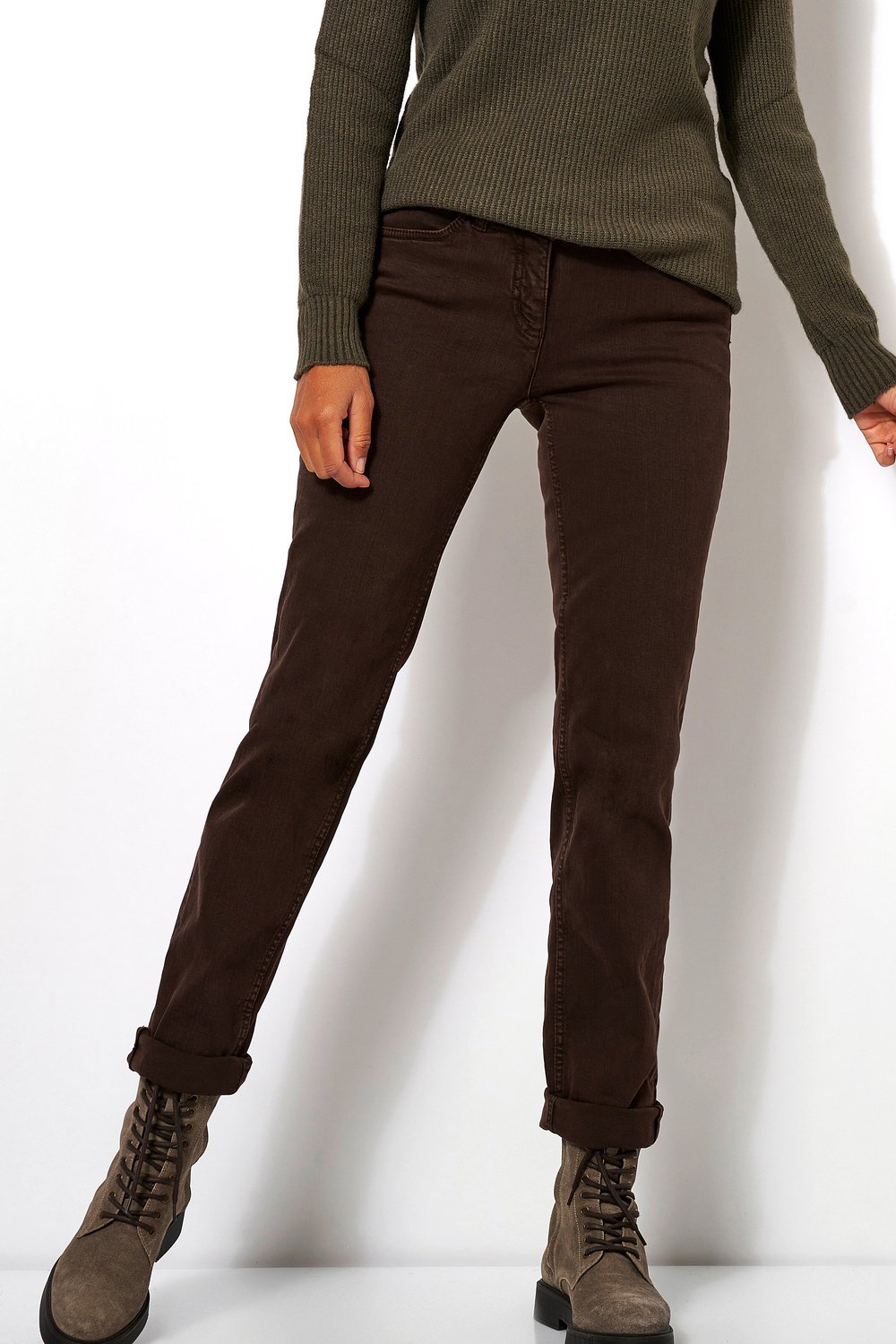 figurformende Damen-Baumwoll-Jeans "Perfect Shape Straight"