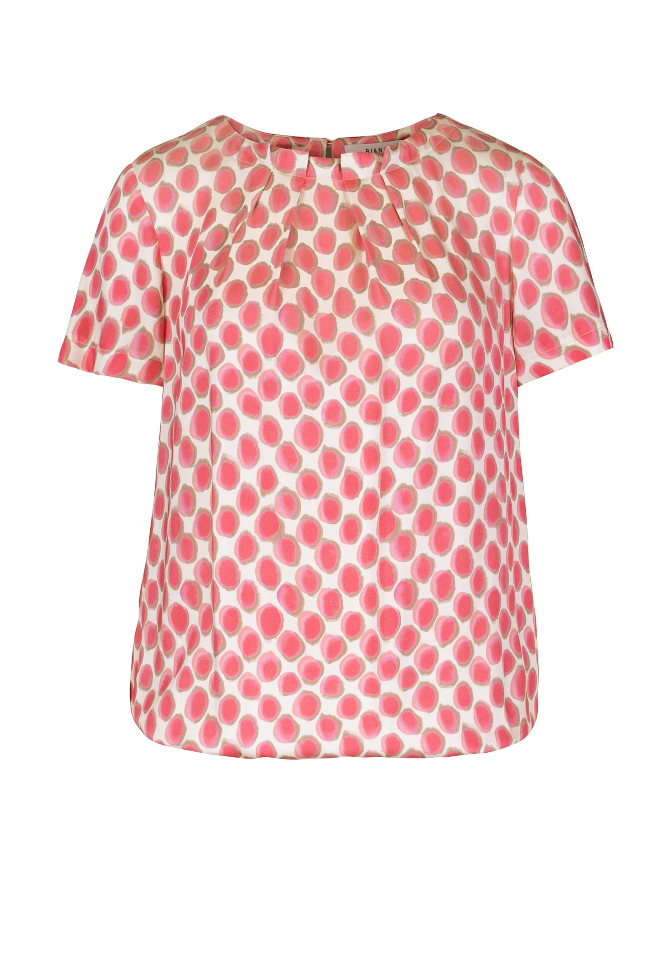 edles Blusenshirt "DARIN" mit frischem Allover-Tupfen-Dessin aus reiner Viskose