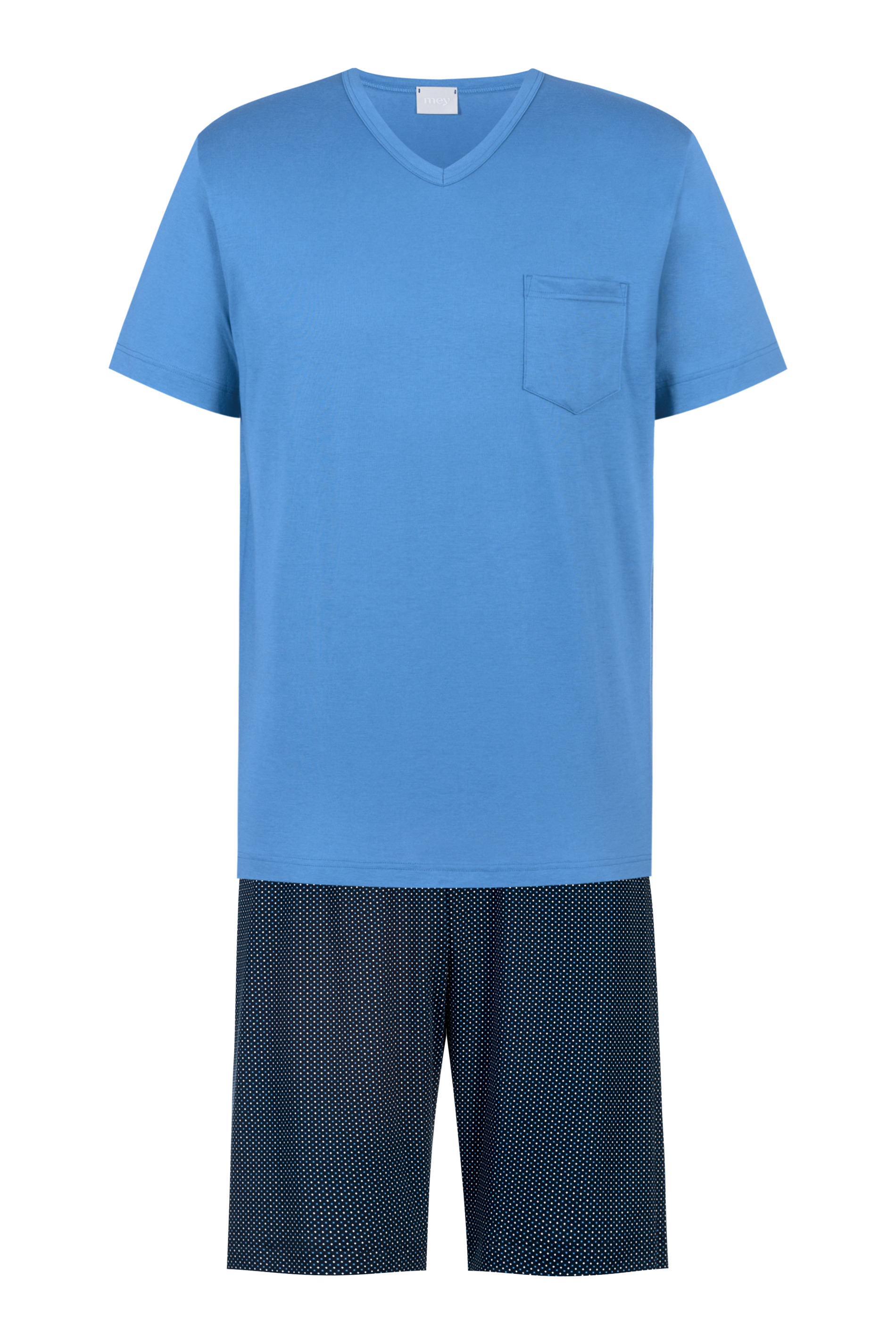 kurzer Herren-Schlafanzug  aus Baumwoll-Jersey