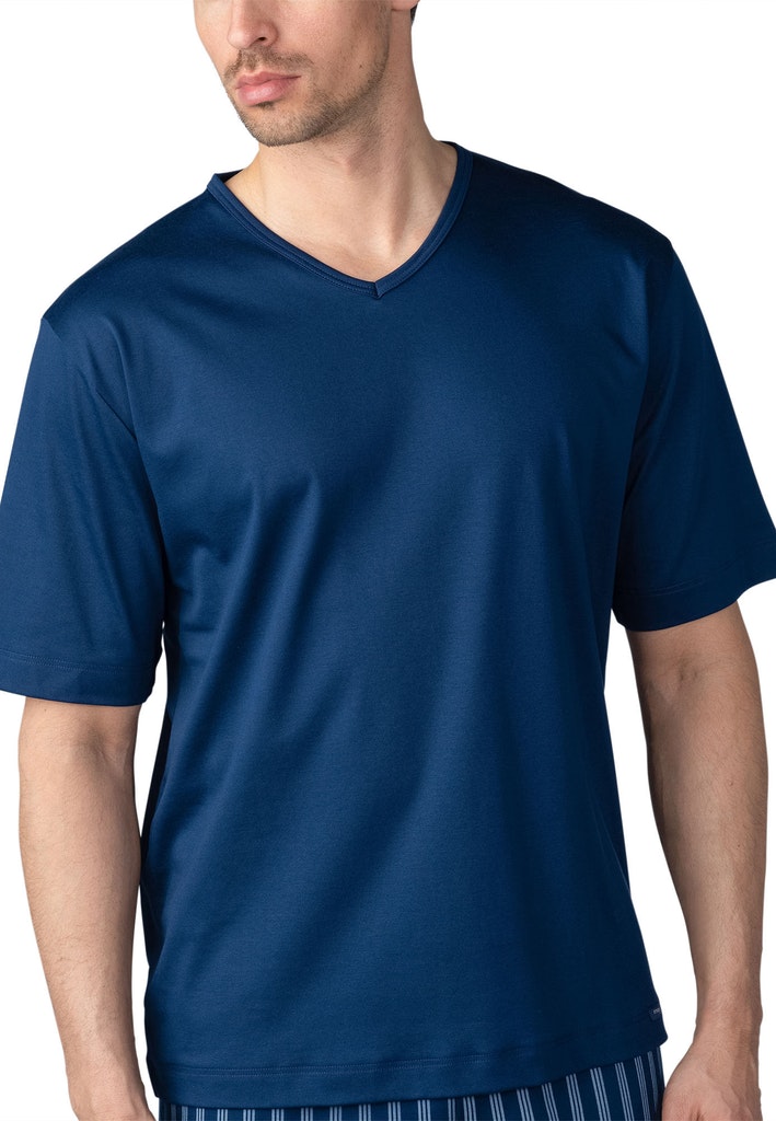 Sleepwear-T-Shirt aus reinem Baumwoll-Jersey