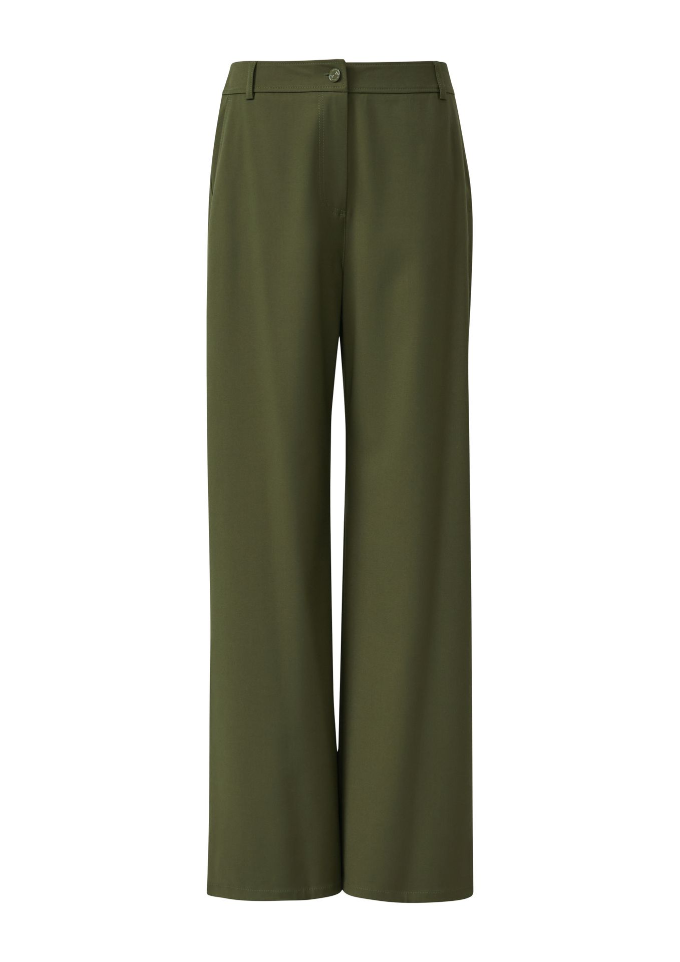 elegante fließend weite Hose mit Viskose-Anteil