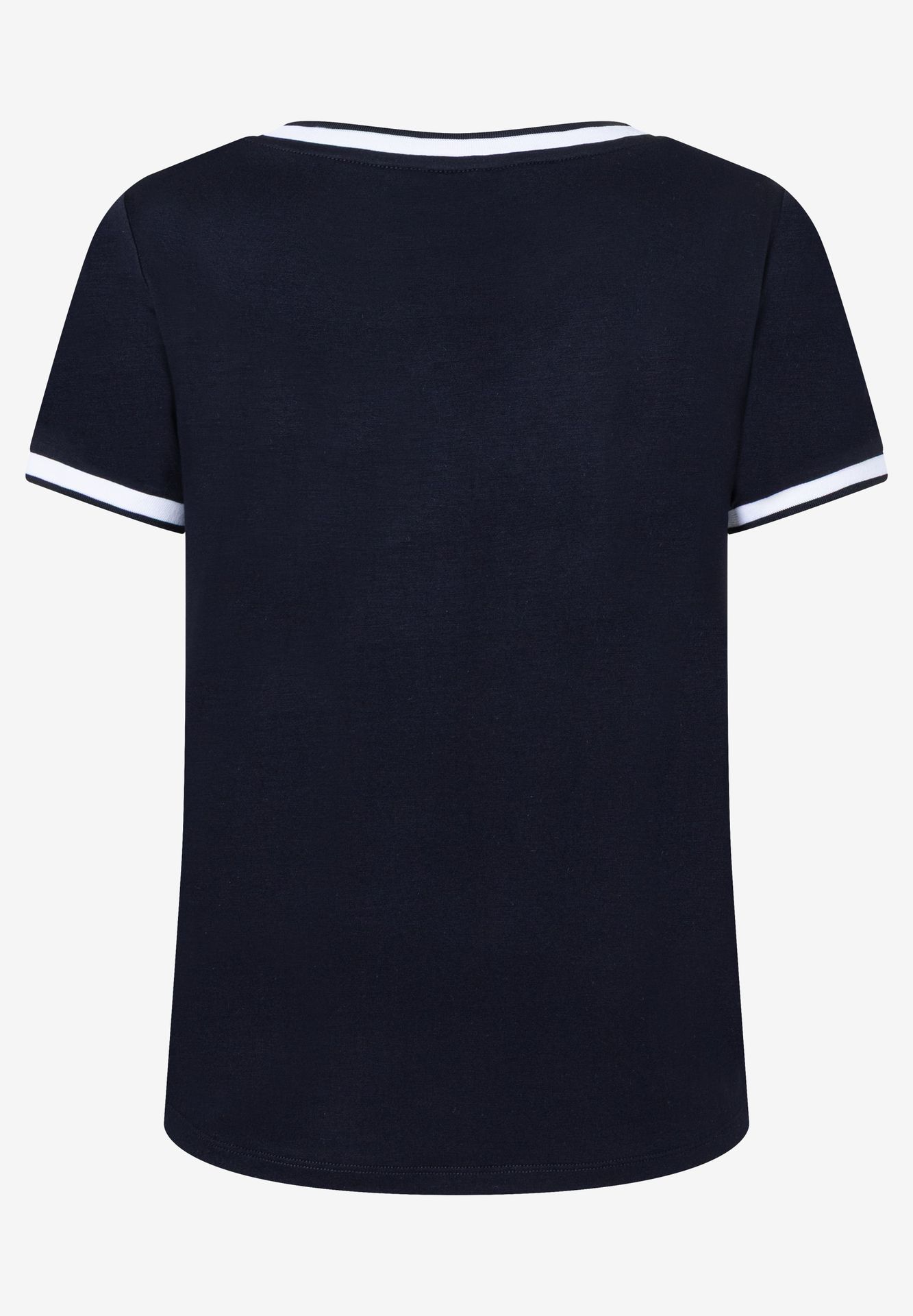 Blusenshirt mit Kontrastabschlüssen